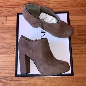 Suede booties